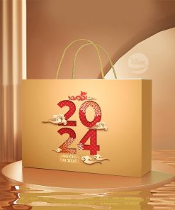 Túi Đựng Quà Tết 2024 Màu Vàng Sang Trọng