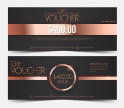Gift Voucher Template, gift voucher certificate coupon design template,Collection gift certificate business card banner calling card poster.Vector illustration
